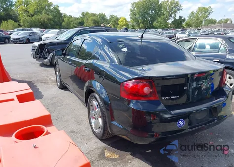 2012 Dodge Avenger Se from USA, damaged, VIN 1C3CDZAB1CN237470